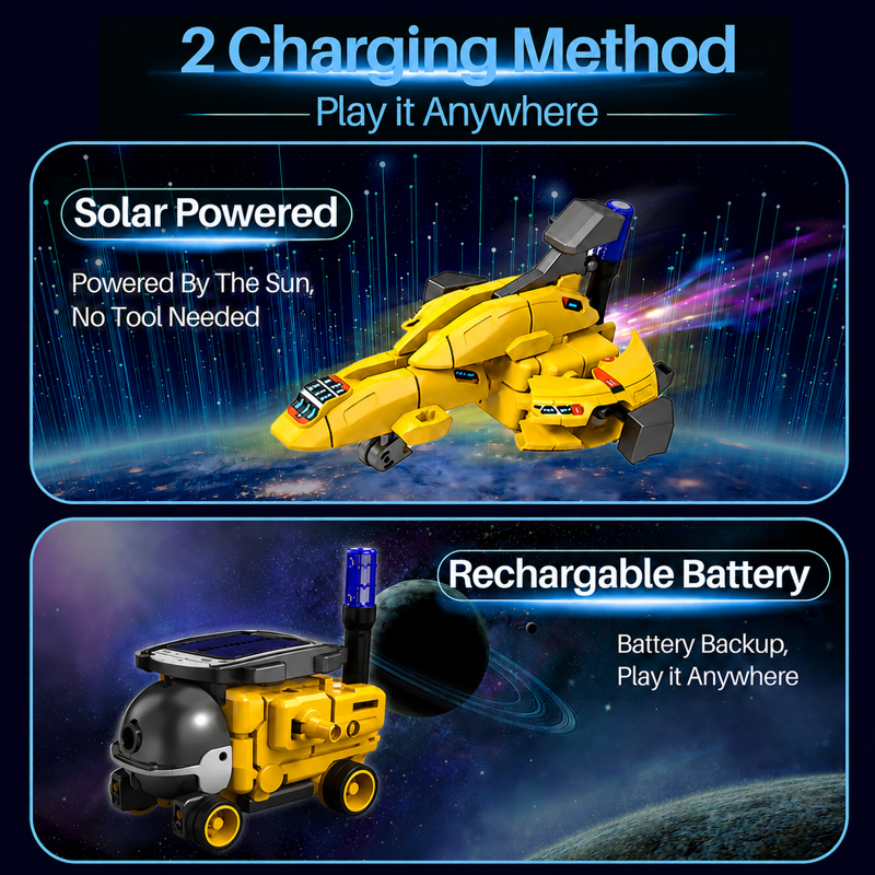 6-in-1 Solar Robot Kit for Kids STEM Educational Science Toys - Ages 8-12