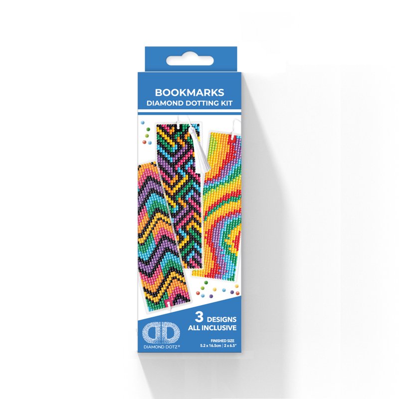 Diamond Dotz Primary Bookmark Diamond Painting Kit - Colorful Craft Set