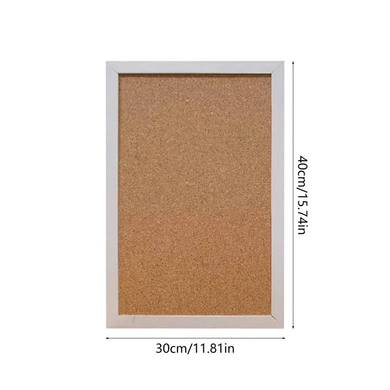 Double-Sided Cork Board for Wall 16x12 Inches Bulletin & Vision Display