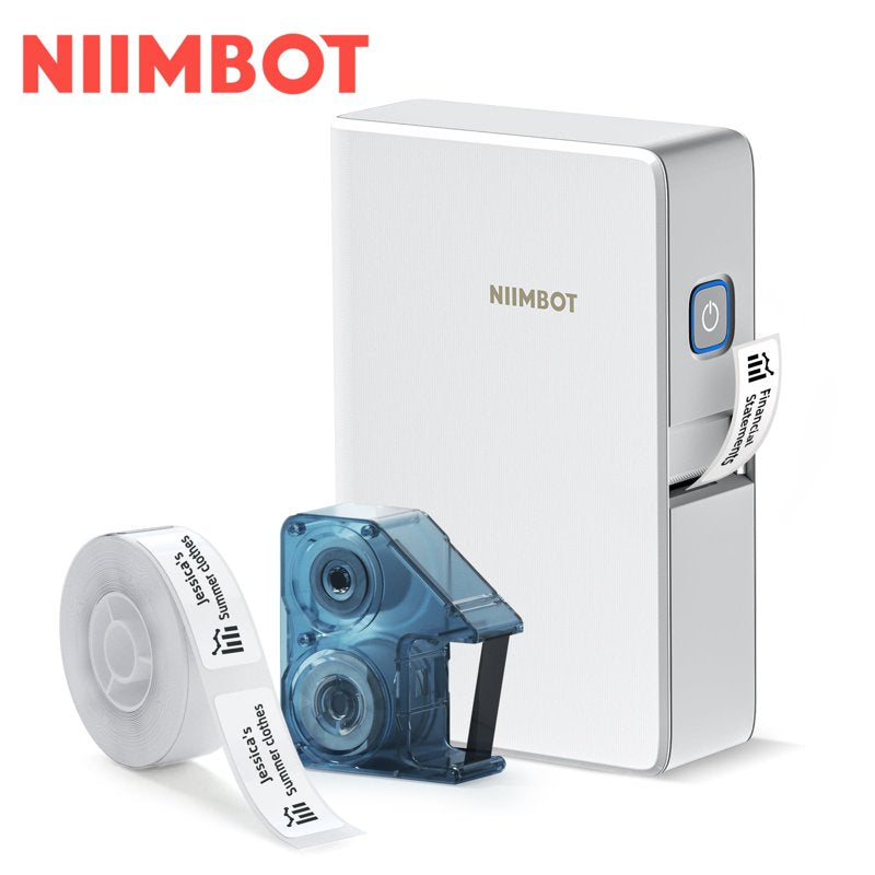 Wireless Thermal Label Maker with Color Printing Support, 0.5" Labels and Ribbon Cartridge