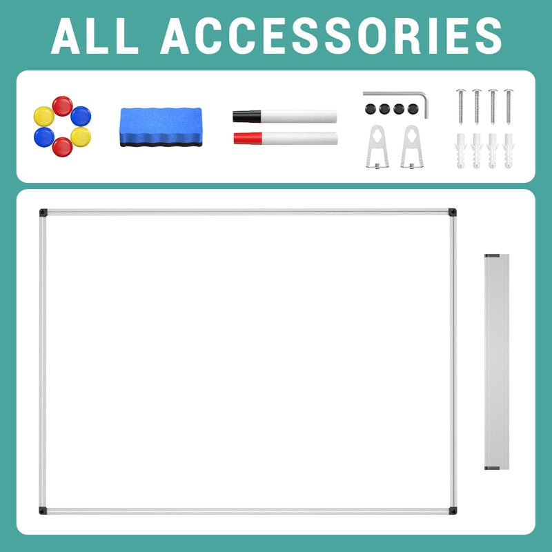Magnetic Whiteboard Dry Erase Board with Aluminum Frame for Office Home School