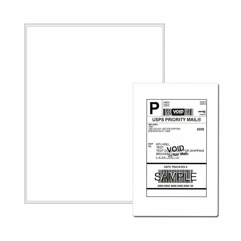 Full Sheet Shipping Labels 8.5 x 11 White Adhesive Paper for Laser Inkjet Printer