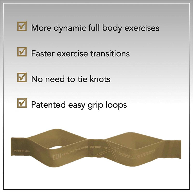 Resistance Loop Exercise Bands with Loops - Latex-Free, 5ft, Max Resistance