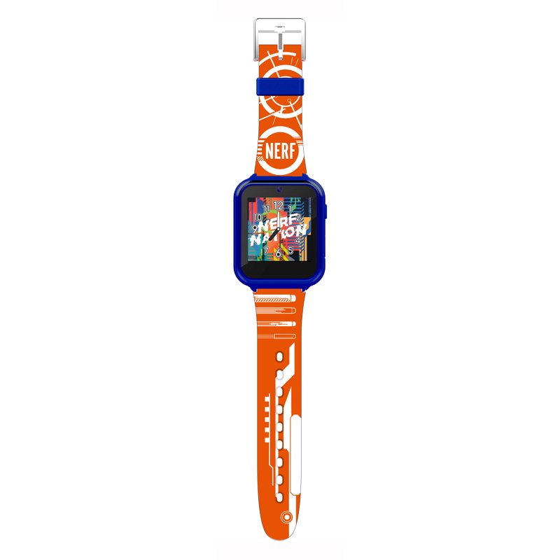 Kids Interactive Smart Watch with Silicone Strap - Nerf Character Faces, Camera & Games