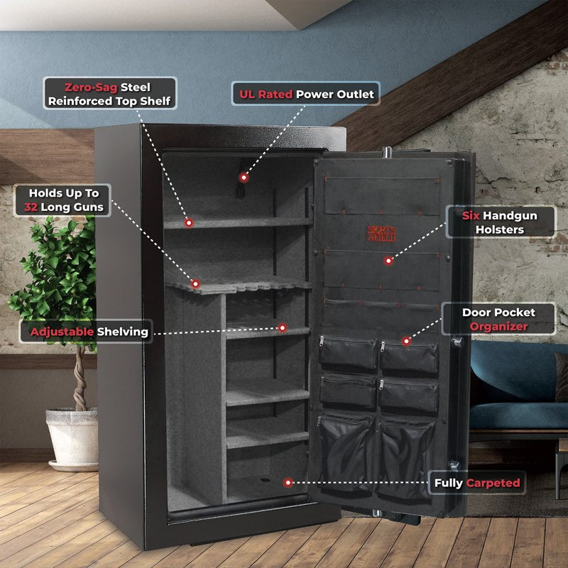 Sports Afield Preserve Series 14.03 cu. ft. Fireproof Waterproof Gun Safe with Electronic Lock