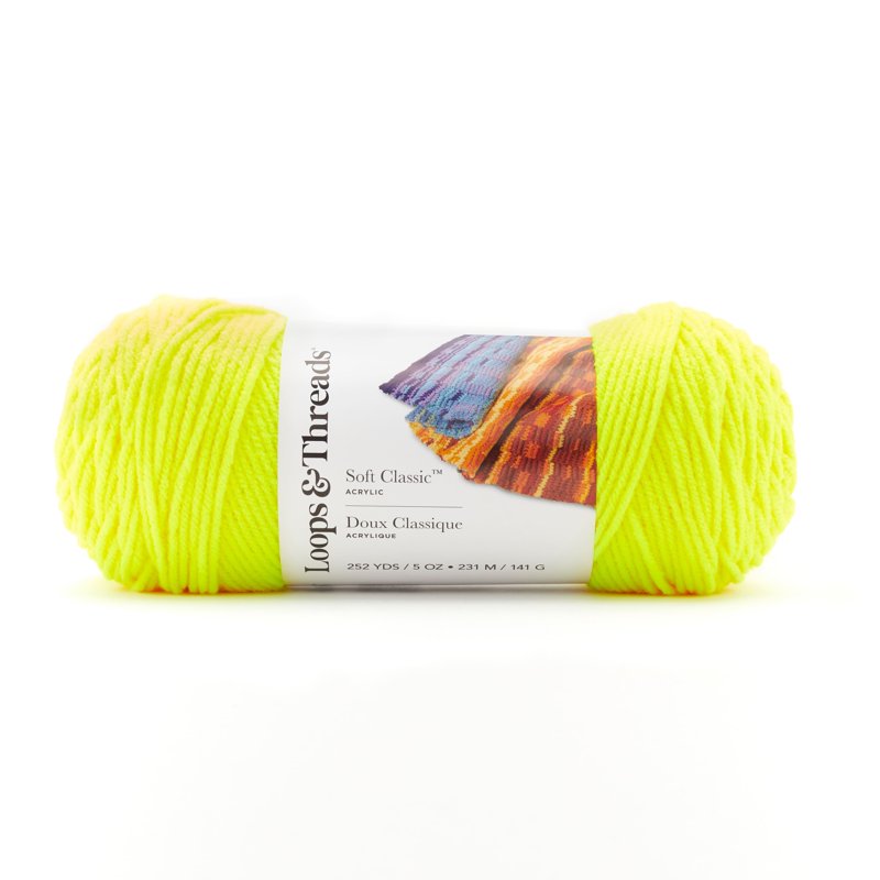 Neon Yarn Bulk Pack for Knitting Crochet Weaving Arts & Crafts - 12 Colors