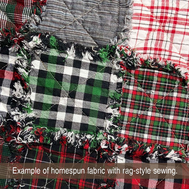 Cotton Tartan Fabric Yard for Quilting & Crafts - Multiple Colors