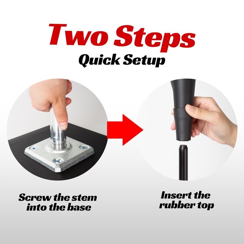 Adjustable Portable Batting Tee for Baseball & Softball Practice - 25-37 Inches