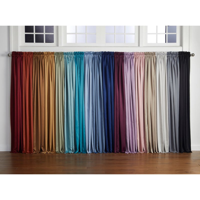 Room-Darkening Panel with Rod Pocket for Bedroom & Media Room