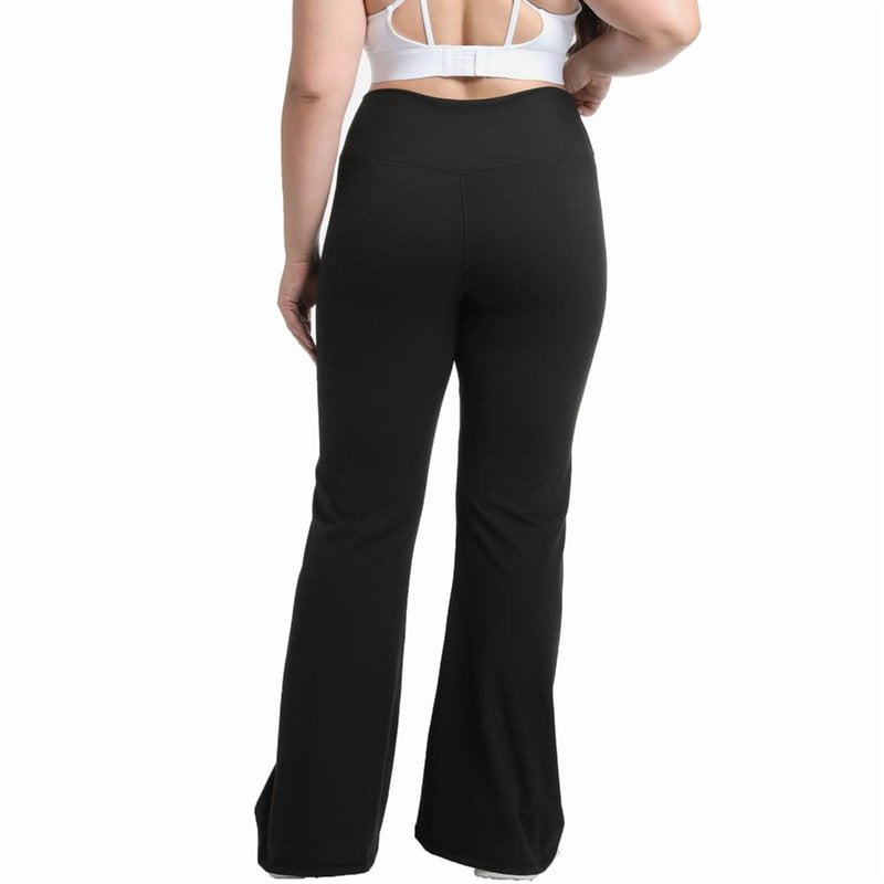 Plus Size Women's Yoga Pants High Waist Bootcut Tummy Control Workout Leggings