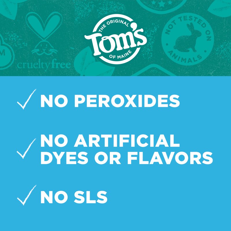 Whiten Plus Deep Clean Toothpaste with Fluoride, Peppermint - 4.0 oz (Peppermint) Tom’s of Maine