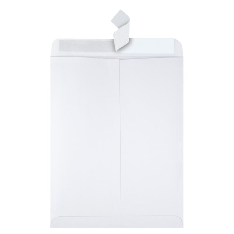 10 x 13 Business Mail Envelopes with Redi-Strip Closure, 28 lb White Wove, 100 Pack