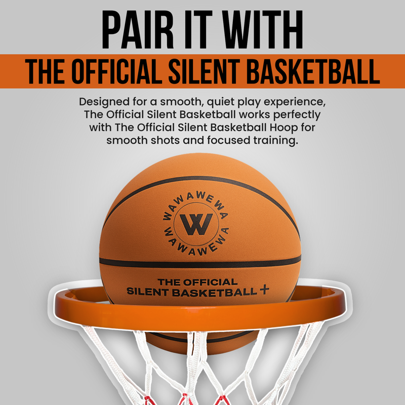 Silent Indoor Basketball Hoop Wall Mount - Noise-Free Practice for Shooting & Skills
