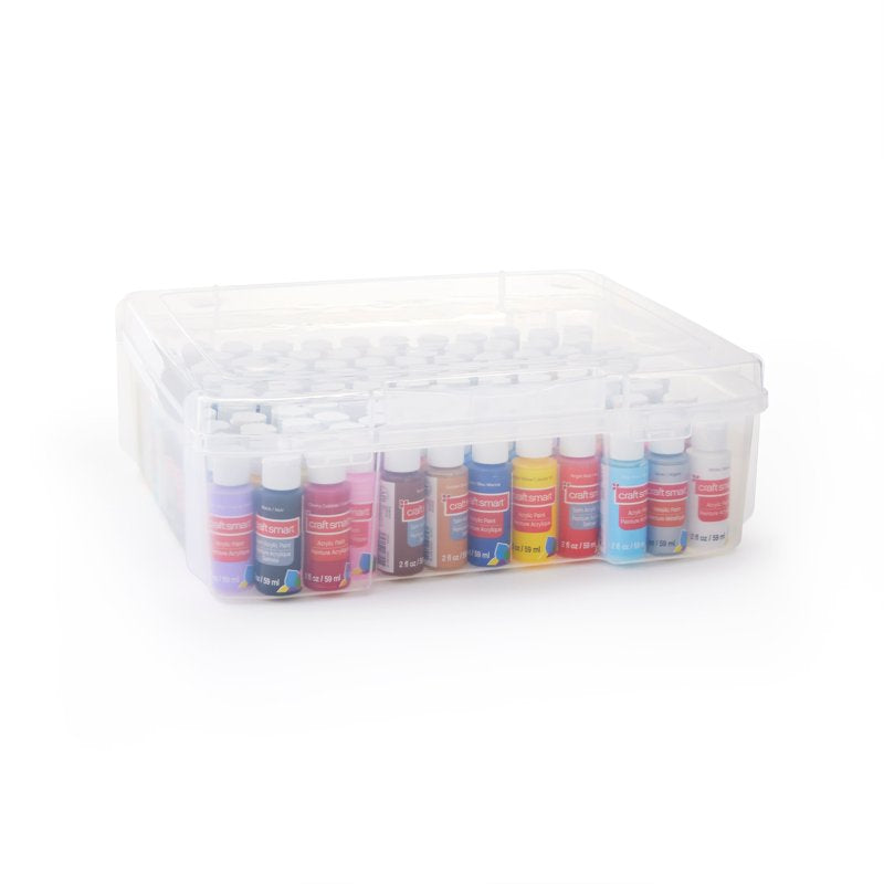 12x12 Craft Storage Case - Portable Organizer for Scrapbooks, Sewing, Art Supplies
