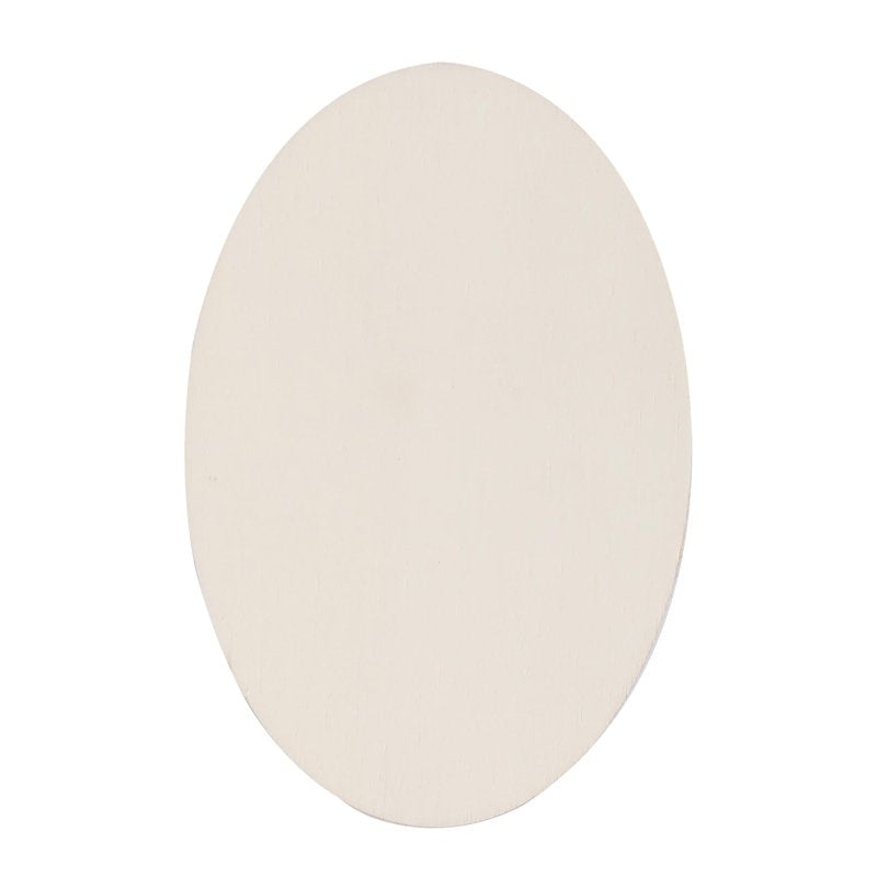 6.5-Inch Unfinished Wood Oval Plaque - DIY Craft Project Pack of 36