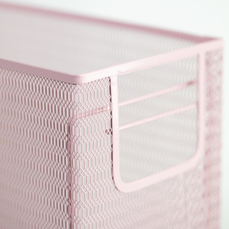 Pink Office Desk Organizer Set - 5 Piece Cubicle & Home Office Storage
