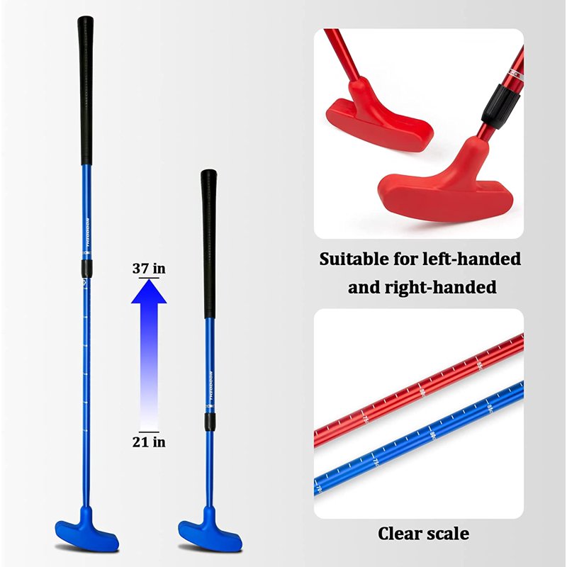 Adjustable Golf Putter 2 Pack for Men Women Kids - Ambidextrous & Lightweight