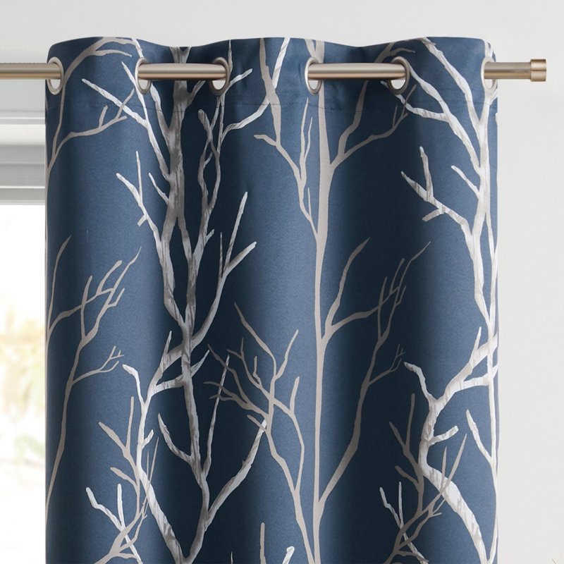 Blackout Curtain Panel 40x95 Inches with Grommets - Noise Reducing & Energy Saving