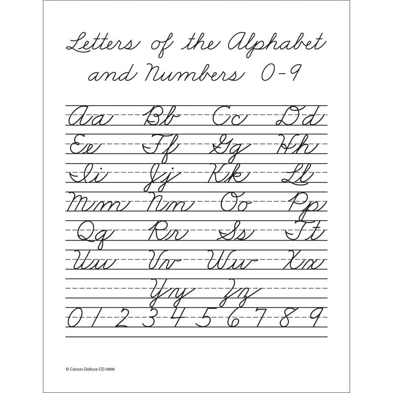 Beginning Cursive Handwriting Practice Book for Grades 2-5 - 32 Pages