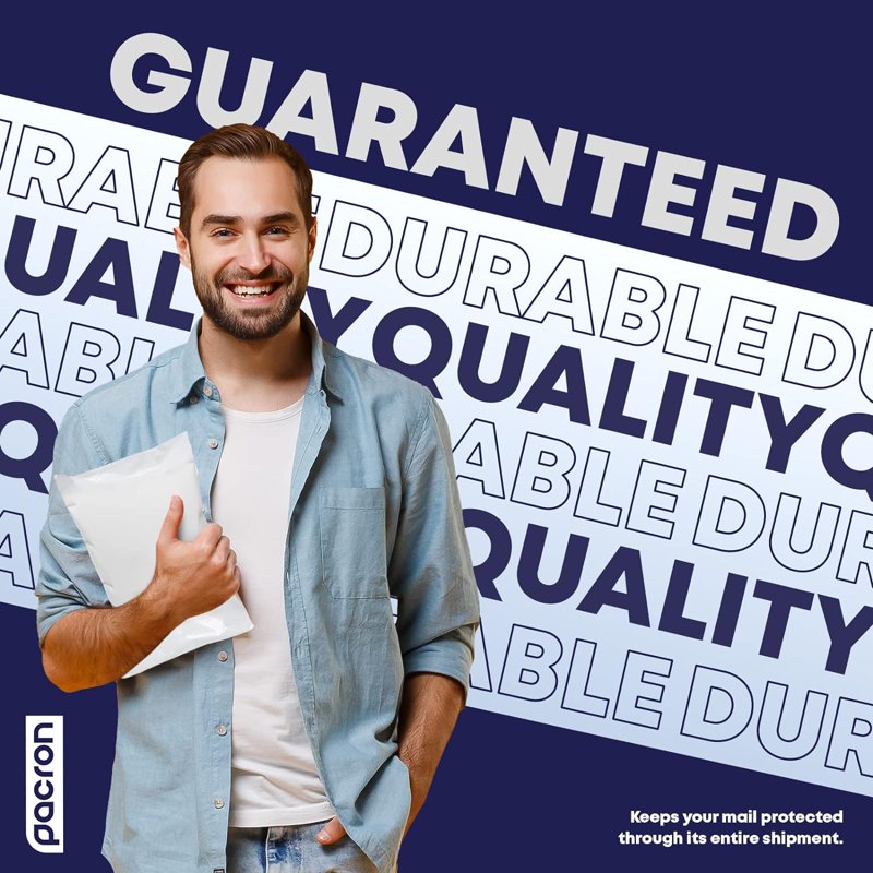 Waterproof Poly Mailers 7.5x10.5 Inch Self-Seal Shipping Bags for Clothing & Small Business
