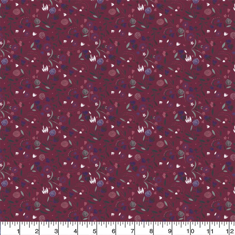Wild Hearts Cotton Fabric Bundle - 5 Fat Quarters for Quilting & Sewing