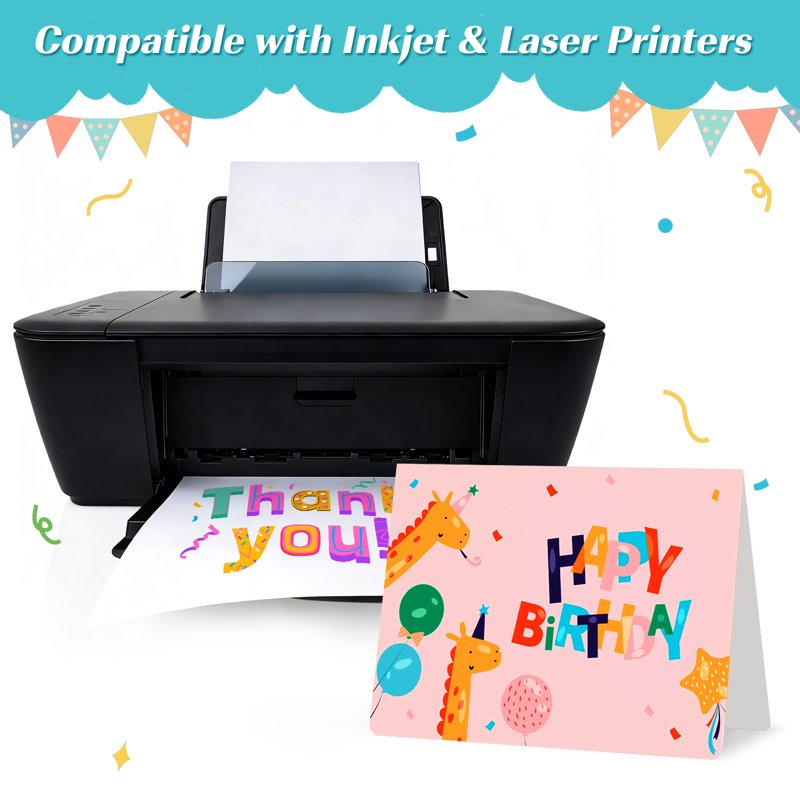 Blank Greeting Cards and Envelopes Set - DIY Invitations & Mailing