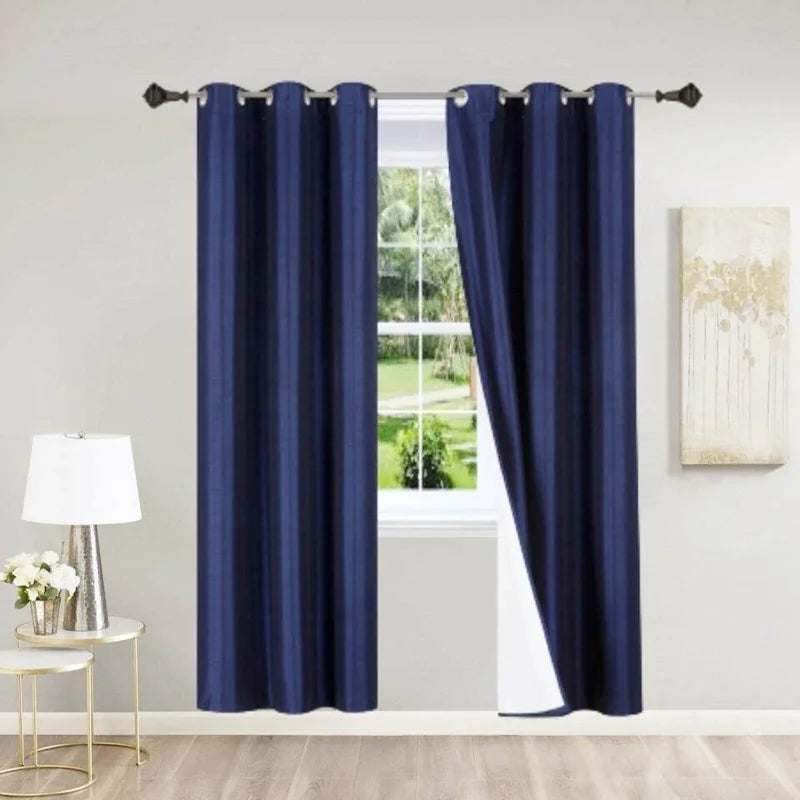 Blackout Window Curtain Panels Set of 2 - 84 Inch Room Darkening Drapes
