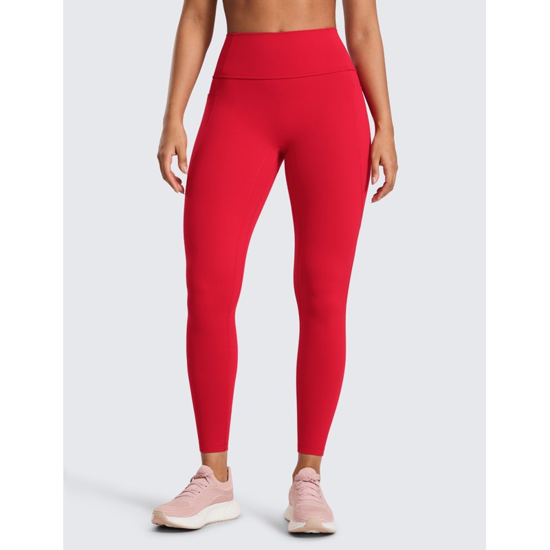 High Waist Yoga Leggings with Pockets & Scrunch Butt - No Front Seam