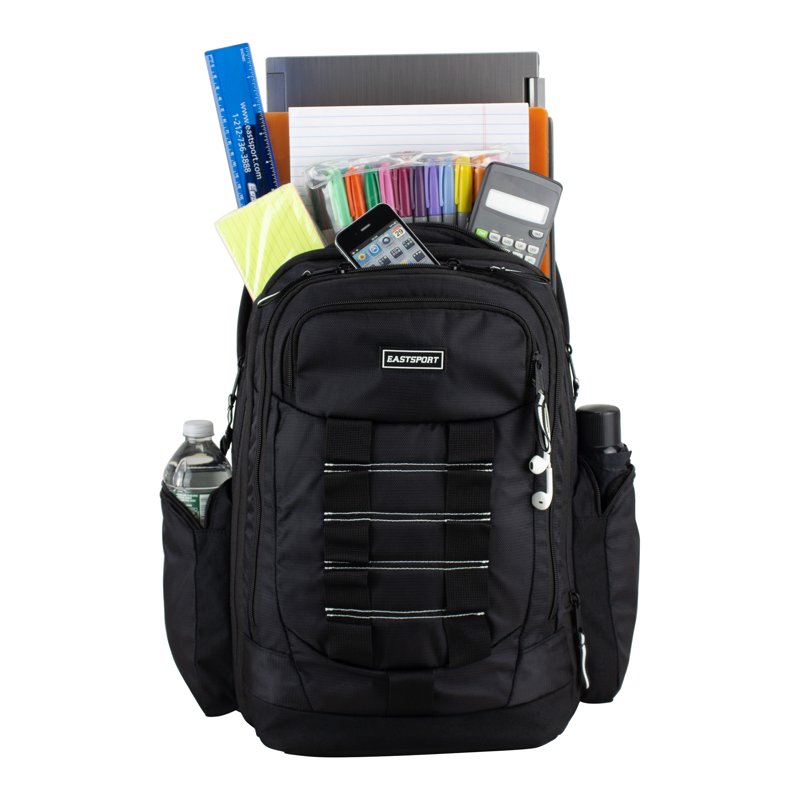 Expandable Recycled Backpack Unisex School & Travel Bag with Laptop Sleeve