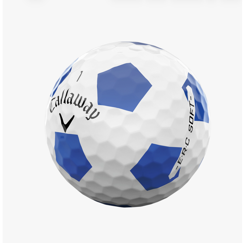 Callaway ERC Soft Truvis Golf Balls 12 Pack - Blue/White (2025) – Variation: Blue/White Truvis, Single