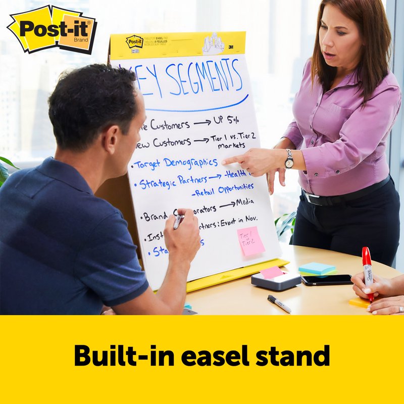 Post-it Super Sticky Easel Pad - 20 x 23 Inches, White, 20 Sheets, Pack of 1