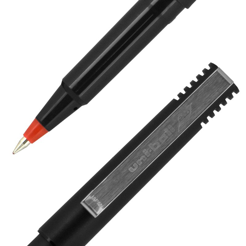 Uniball Micro Point Rollerball Pens - 0.5mm Fine Tip, Red Ink, Pack Options