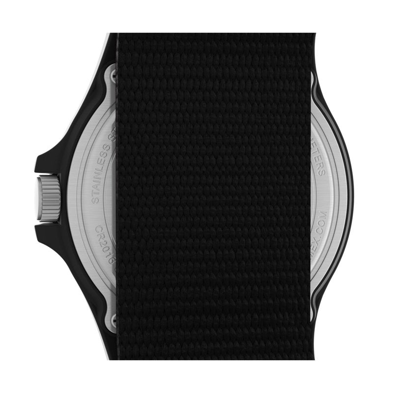 Men's Outdoor Military-Style 40mm Resin Watch with Indiglo and Water Resistance
