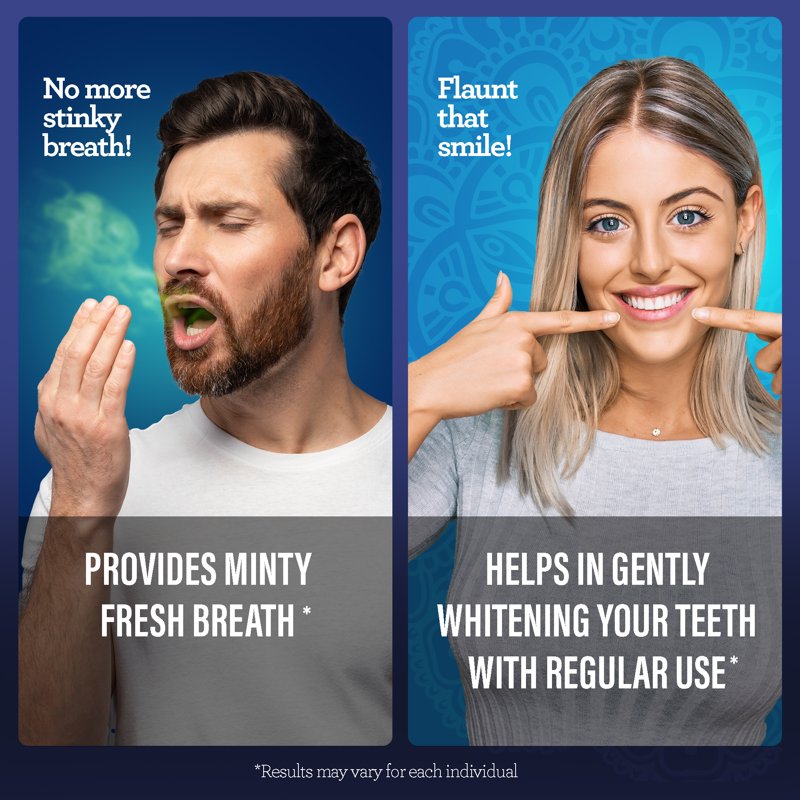Multipack Whitening Mouthwash with Fluoride-Free Wild Mint - Dual Chamber, 3 Pack