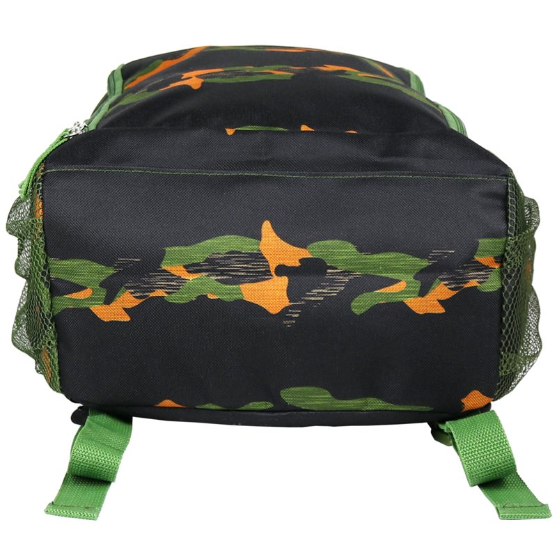 Kids Travel Backpack with Multiple Storage Compartments - Black Camo