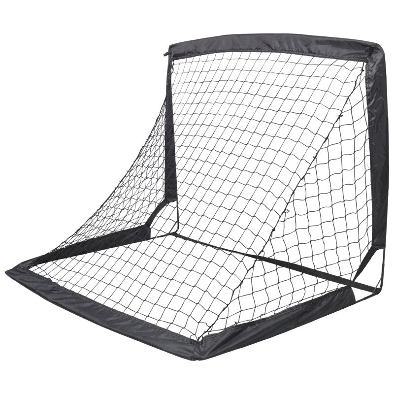 Leumius 2 Pack Pop Up Soccer Goals - 4' x 3' Portable Indoor/Outdoor Black