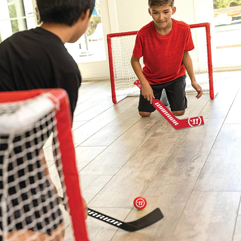 Mini Hockey Game Set for Kids - 8-Piece Indoor & Outdoor Play Kit with Nets, Sticks, Balls