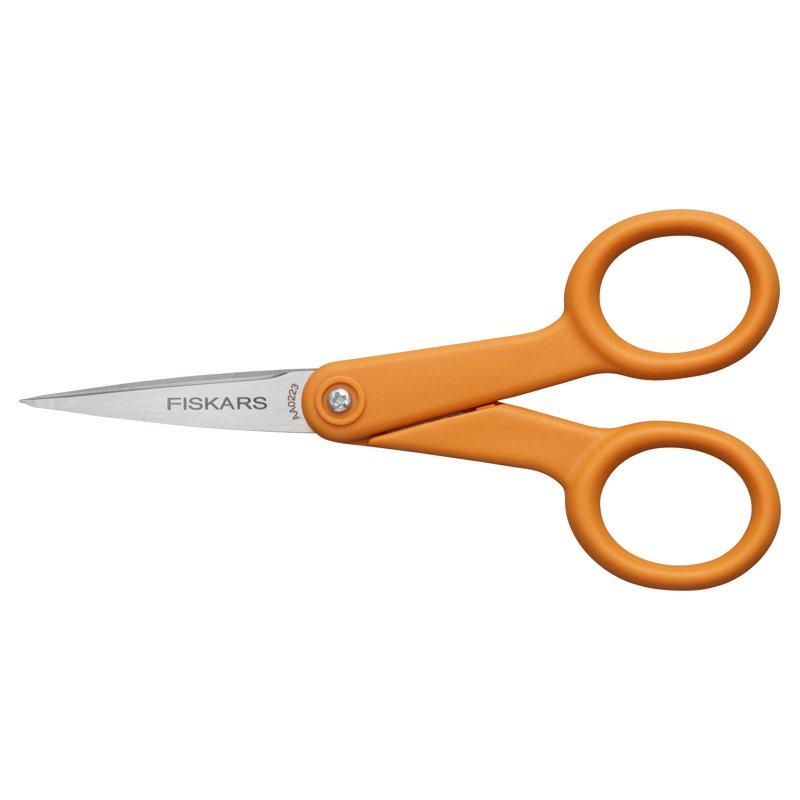 Micro-Tip Scissors 5 Inch Precision Cutting with Orange Handle - Pack Options