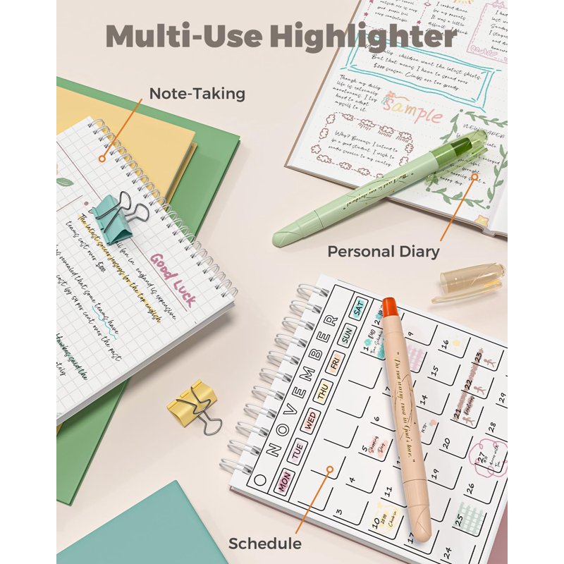 Bible Highlighters Set No Bleed 9 Colors Gel Highlighters for Scripture Study