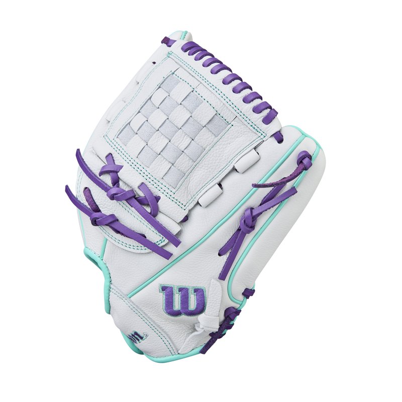 Youth Fastpitch Softball Glove 12 Inch Web Support for Right Hand Throw