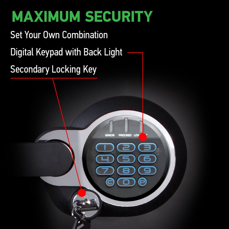 Fireproof Waterproof Security Safe with Digital Keypad - 1.2 Cu Ft