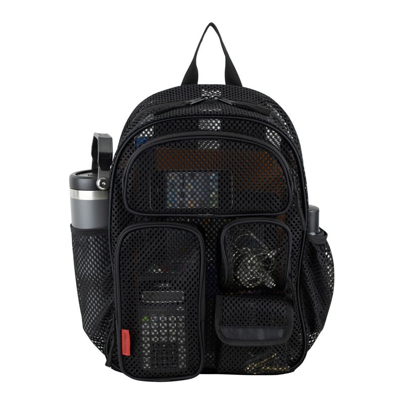 16-Inch Pro Cargo Mesh Backpack - Breathable, Multiple Pockets, Adjustable Straps