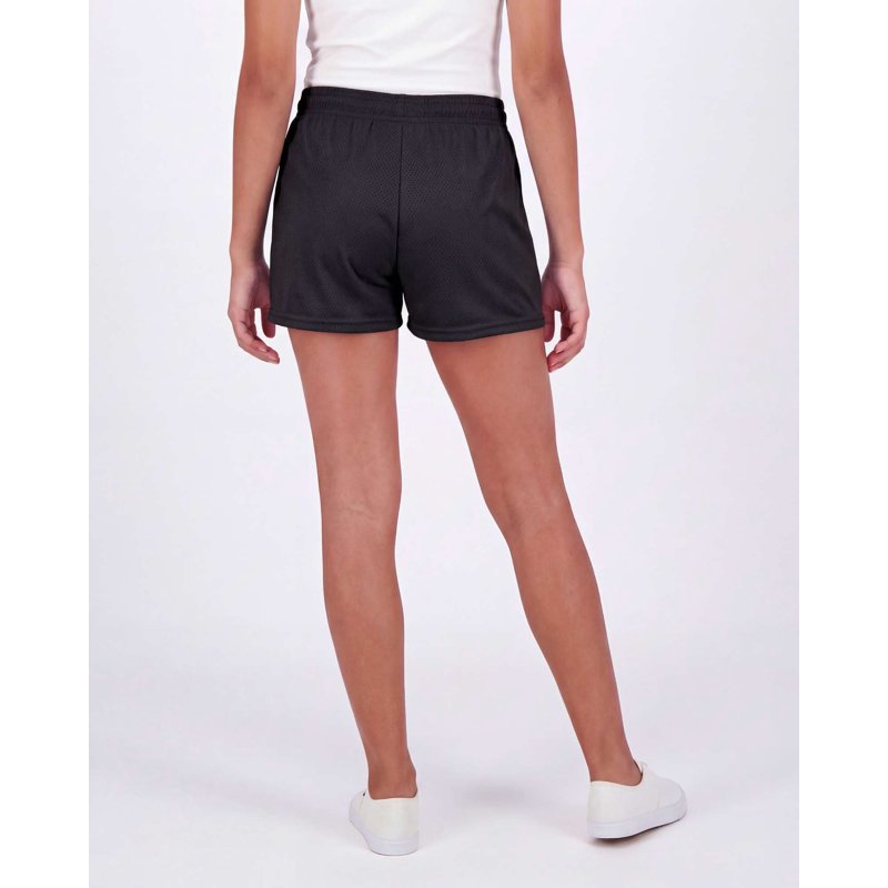 Girls Mesh Athletic Shorts 4-Pack - Breathable Quick-Dry Sports Wear for Teens & Kids