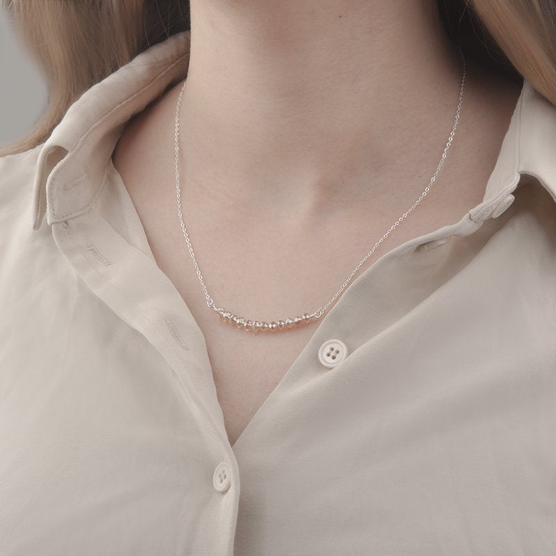 Sterling Silver Beads Necklace for 12th Birthday Girl - Customizable Gift