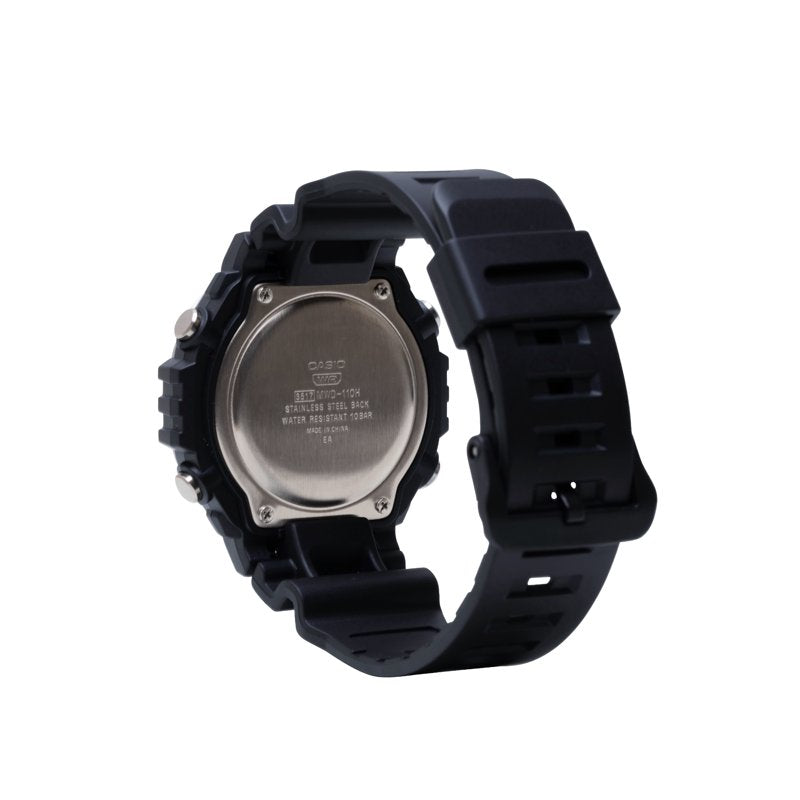 Digital Sport Watch with Stainless Steel Bezel and 10-Year Battery - Water Resistant