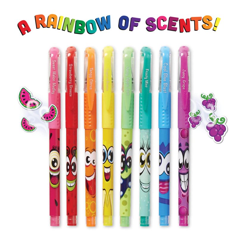 Scented Gel Pen Set with Neon Colors and Fruity Scents - 24 Pack