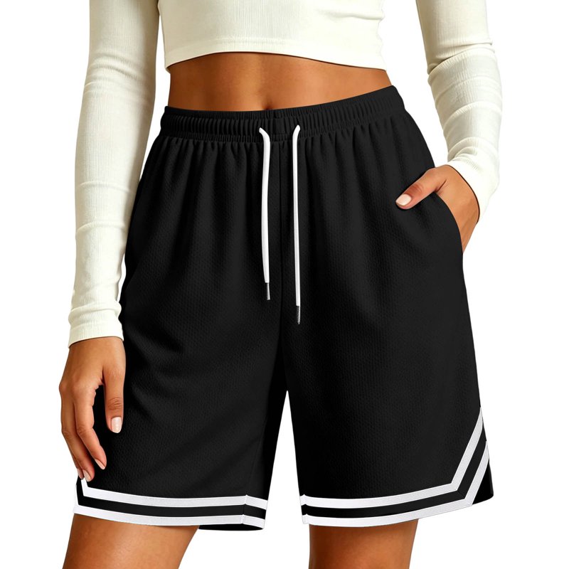 Women's Athletic Basketball Shorts - Quick Dry, Lightweight, Pockets