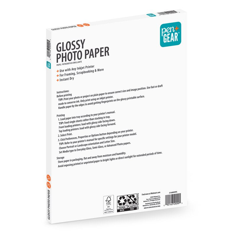 Glossy Inkjet Photo Paper 8.5