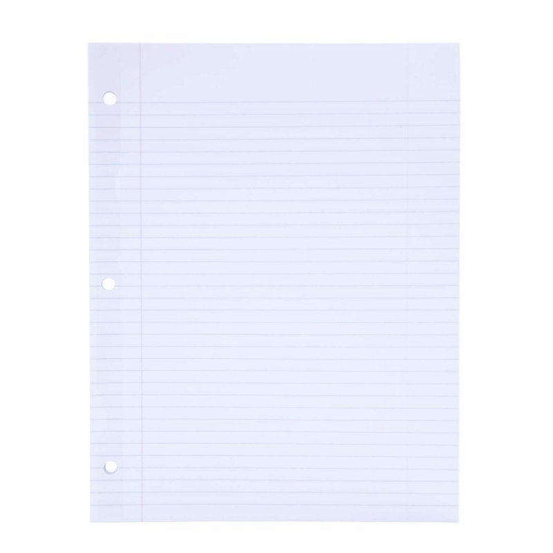 Reinforced Paper for Binders 400 Sheets 3-Hole Punched College & Graph Ruled