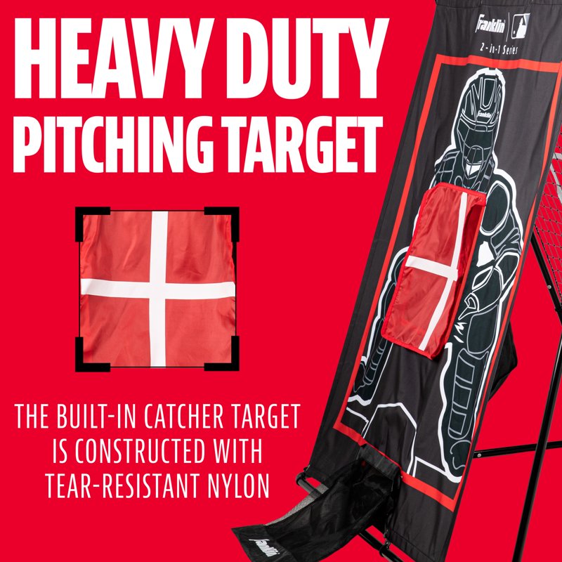Baseball Rebounder and Pitching Target Net - 61 x 44 Inches for Kids Training